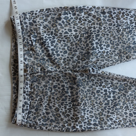Sound Style Jessie Stretch Animal Print Ankle Jegging 16 Brown Black Pockets - Picture 12 of 15